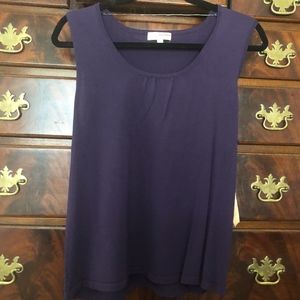 Choices Purple Sleeveless Sweater Tank Size Large
